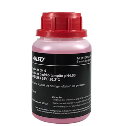 Solução de pH 4 (250ml) - AKSO